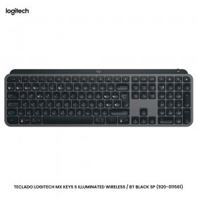 TECLADO LOGITECH MX KEYS S ILLUMINATED WIRELESS / BT BLACK SP (920-011561)