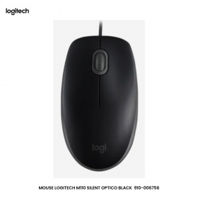 MOUSE LOGITECH M110 SILENT OPTICO BLACK  910-006756