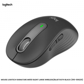 MOUSE LOGITECH SIGNATURE M650 SILENT LARGE WIRELESS/BLUETOOTH BLACK (910-006231)