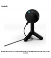 MICROFONO LOGITECH YETI ORB CARDIOID USB P/STREAMING RGB LIGHTSYNC BLACK (988-000550)