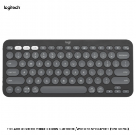 TECLADO LOGITECH PEBBLE 2 K380S BLUETOOTH/WIRELESS SP GRAPHITE (920-011783)