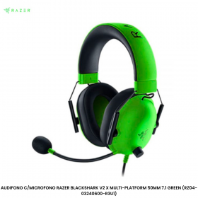 AUDIFONO C/MICROFONO RAZER BLACKSHARK V2 X MULTI-PLATFORM 50MM 7.1 GREEN (RZ04-03240600-R3U1)