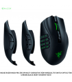 MOUSE RAZER NAGA PRO 20K DPI MULTI-DISPOSITIVO 100H WIRELESS / BT SWITCH OPTICO 70M CHROMA BLACK (RZ01-03420100-R3U1)