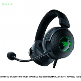 AUDIFONO C/MICROFONO RAZER KRAKEN V3 USB THX CHROMA BLACK (RZ04-03770200-R3U1)