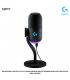MICROFONO LOGITECH YETI GX SUPERCARDIOID USB P/STREAMING RGB LIGHTSYNC BLACK (988-000568)