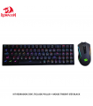 KIT REDRAGON 2 EN1, TECLADO POLLUX + MOUSE TRIDENT S136 BLACK