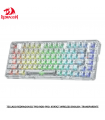 TECLADO REDRAGON ELF PRO RGB-PRO, K649CT WIRELESS ENGLISH, TRANSPARENTE