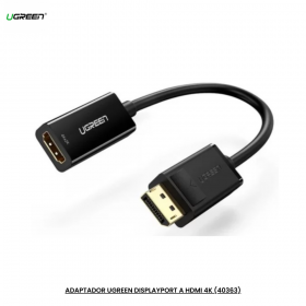 ADAPTADOR UGREEN DISPLAYPORT A HDMI 4K (40363)