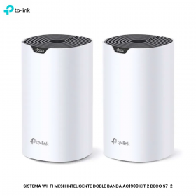 SISTEMA WI-FI MESH INTELIGENTE DOBLE BANDA AC1900 KIT 2 DECO S7-2