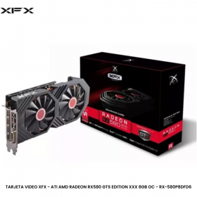 TARJETA VIDEO XFX - ATI AMD RADEON RX580 GTS EDITION XXX 8GB OC - RX-580P8DFD6