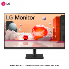 MONITOR LG LED 27" 27MS500-B IPS - 1920 X 1080 - 100HZ, 5MS, HDMI