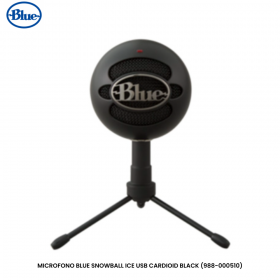 MICROFONO BLUE SNOWBALL ICE USB CARDIOID BLACK (988-000510)