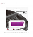 MEMORIA USB KINGSTON 64GB DTXM NEON 3.2 MORADO (KC-U2L64-7LP)