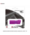 MEMORIA USB KINGSTON 128GB DTXM NEON 3.2 MORADO (KC-U2L128-7-LP)