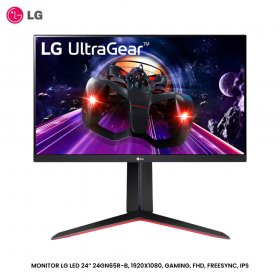 MONITOR LG LED 24” 24GN65R-B, 1920X1080, GAMING, FHD, FREESYNC, IPS