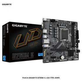 PLACA GIGABYTE B760M-E, LGA 1700, DDR5