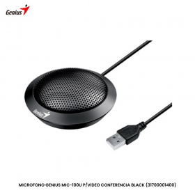 MICROFONO GENIUS MIC-100U P/VIDEO CONFERENCIA BLACK (31700001400)