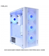 CASE HALION GAMER TORNADO 04WH BLANCO, FUENTE 500W, MALLA, 4XARGB