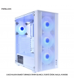 CASE HALION GAMER TORNADO 04WH BLANCO, FUENTE 500W, MALLA, 4XARGB