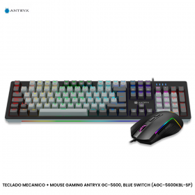 TECLADO MECANICO + MOUSE GAMING ANTRYX GC-5600, BLUE SWITCH (AGC-5600KBL-SP)