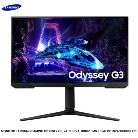 MONITOR SAMSUNG GAMING ODYSSEY G3, 24" FHD VA, 180HZ, 1MS, HDMI, DP LS24DG300ELXPE