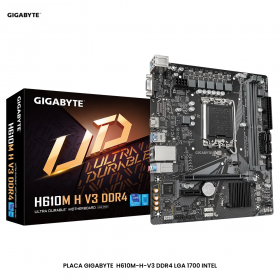 PLACA GIGABYTE  H610M-H-V3-DDR4 LGA 1700 INTEL