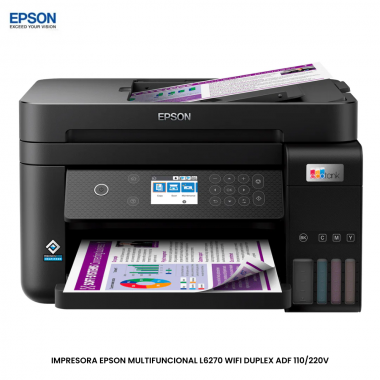 IMPRESORA EPSON MULTIFUNCIONAL L6270 WIFI DUPLEX ADF 110/220V