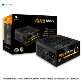 FUENTE PODER ANTRYX KIRIN GOLD EVO II 1000W, 80 PLUS GOLD MODULAR - CSZ1000V5