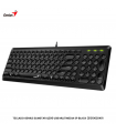 TECLADO GENIUS SLIMSTAR Q200 USB MULTIMEDIA SP BLACK (31310020401