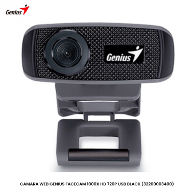 CAMARA WEB GENIUS FACECAM 1000X HD 720P USB BLACK (32200003400)