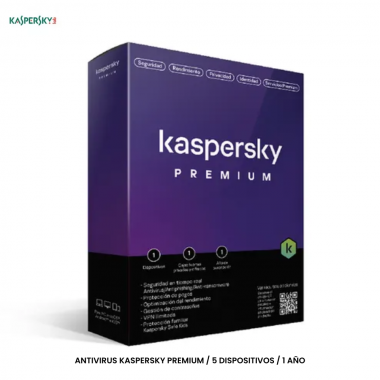 ANTIVIRUS KASPERSKY PREMIUM / 5 DISPOSITIVOS / 1 AÑO