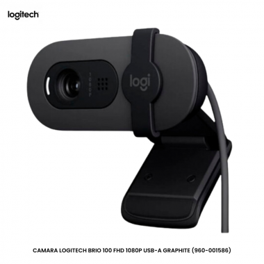 CAMARA WEB LOGITECH BRIO 100 FHD 1080P USB-A GRAPHITE (960-001586)