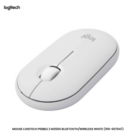 MOUSE LOGITECH PEBBLE 2 M350S BLUETOOTH/WIRELESS WHITE (910-007047)