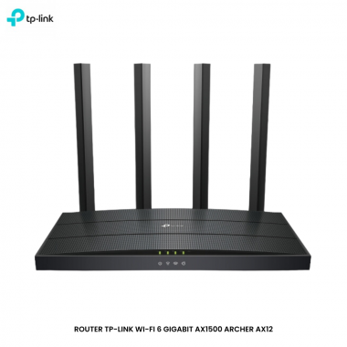 ROUTER TP-LINK WI-FI 6 GIGABIT AX1500 ARCHER AX12