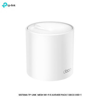 SISTEMA TP-LINK  MESH WI-FI 6 AX5400 PACK 1 DECO X60-1