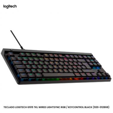 TECLADO LOGITECH G515 TKL WIRED LIGHTSYNC RGB / KEYCONTROL BLACK (920-012868)