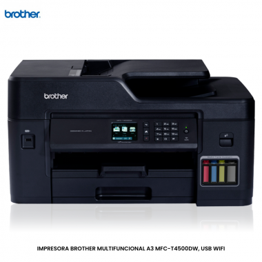 IMPRESORA BROTHER MULTIFUNCIONAL A3 MFC-T4500DW, USB WIFI