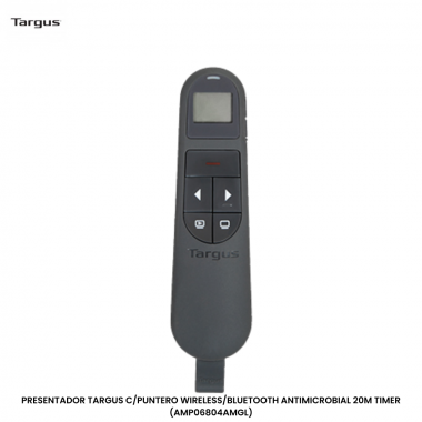 PRESENTADOR TARGUS C/PUNTERO WIRELESS/BLUETOOTH ANTIMICROBIAL 20M TIMER (AMP06804AMGL)
