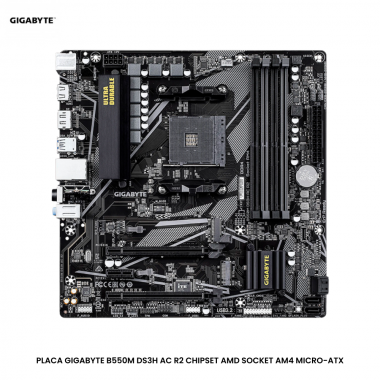 PLACA GIGABYTE B550M DS3H AC R2 CHIPSET AMD SOCKET AM4 MICRO-ATX