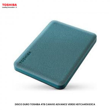 DISCO DURO TOSHIBA 4TB CANVIO ADVANCE VERDE HDTCA40XG3CA