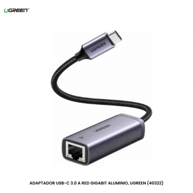 ADAPTADOR USB-C 3.0 A RED GIGABIT ALUMINIO, UGREEN (40322)