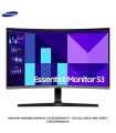 MONITOR SAMSUNG ESSENTIAL S3 S27D390GAN 27", FULL HD, CURVO, 4MS, 100HZ | LS27D390GANXZA