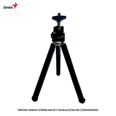 TRIPODE GENIUS P/WEBCAM 25.1 CM BLACK/SILVER (31250016400)