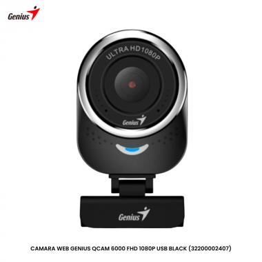 CAMARA WEB GENIUS QCAM 6000 FHD 1080P USB BLACK (32200002407)