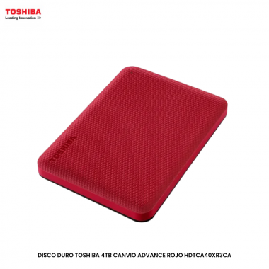 DISCO DURO TOSHIBA 4TB CANVIO ADVANCE ROJO HDTCA40XR3CA