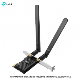 ADAPTADOR TP-LINK ARCHER TX20E PCIE AX1800 WIFI6, BLUETOOTH 5.2