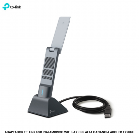 ADAPTADOR TP-LINK USB INALAMBRICO WIFI 6 AX1800 ALTA GANANCIA ARCHER TX20UH