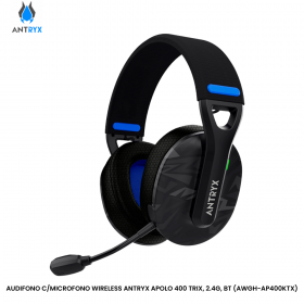 AUDIFONO C/MICROFONO WIRELESS ANTRYX APOLO 400 TRIX, 2.4G, BT (AWGH-AP400KTX)