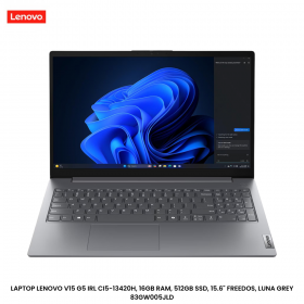 LAPTOP LENOVO V15 G5 IRL CI5-13420H, 16GB RAM, 512GB SSD, 15.6" FREEDOS, LUNA GREY 83GW005JLD