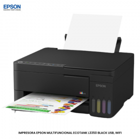 IMPRESORA EPSON MULTIFUNCIONAL ECOTANK L3350 BLACK USB, WIFI